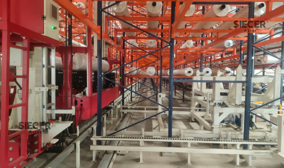 ASRS for Triple Deep Jumbo Roll Storage in West Africa