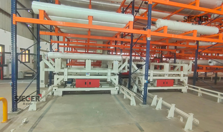 ASRS for Triple Deep Jumbo Roll Storage in West Africa
