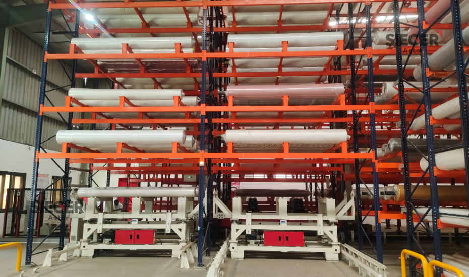 ASRS for Triple Deep Jumbo Roll Storage in West Africa