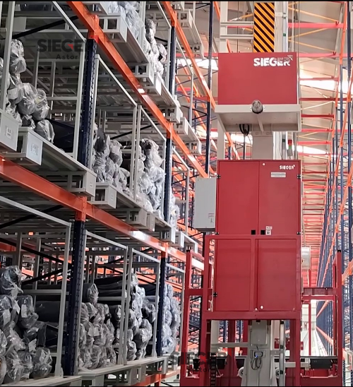 7 System ASRS Pallet Form Storage Inside PEB Building Jordan Asia